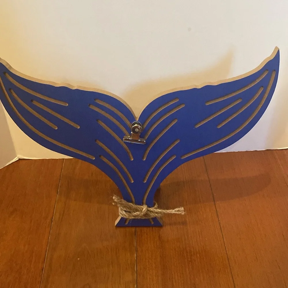 Carnival cruise Rustic Wood memory picture souvenir Frame blue whale tale